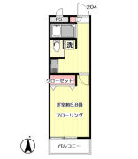 サイセリヤ目白 204号室間取り画像