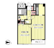 池袋ウエストヒルズ 704号室間取り画像
