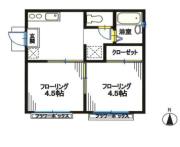 クレスト目白 １F間取り画像