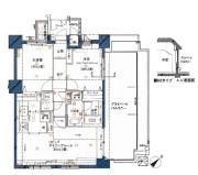 クレッセント目白 ７０８号室間取り画像