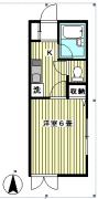 ルーチェトキワダイ 205号室間取り画像