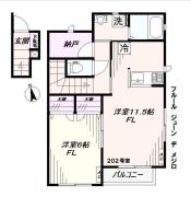 フルールジューンデメジロ間取り画像