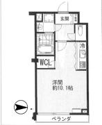 メゾンド八千代 ５０3号室間取り画像