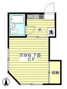 グリーンハイツ 108号室間取り画像