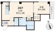 グラン上り屋敷 ２０７間取り画像