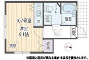 キーウエスト目白 １０７号室間取り画像