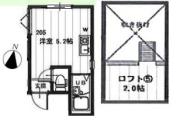 アーバンヒルズ目白A 205号室間取り画像