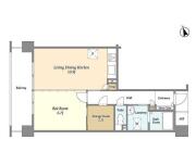 アーバンライフ目白駅前３ ７０２号室間取り画像