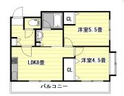プランドール目白 202号室間取り画像