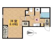 プレジール池袋 ３０１間取り画像