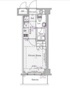 NISHI IKEBUKURO Residence(西池袋レジデンス) 102間取り画像