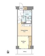 ジニア新宿中落合 １０３間取り画像