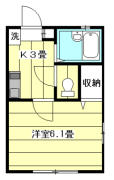 ブルーウィロー 202号室間取り画像