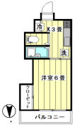 ハイツ第2目白 602号室間取り画像