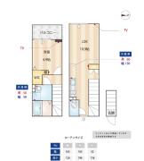 ミハス目白 ２，３F間取り画像