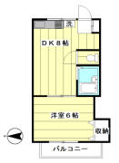 第２ハウスナカジマ 1F間取り画像