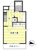 ヴェルステージ目白 ６０４号室間取り画像