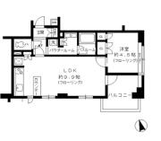 グランアビテ目白ステーションフロント ８０４号室間取り画像