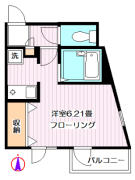パークアゼリア池袋 201号室間取り画像