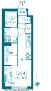 蔵創目白（蔵創MEJIRO） 204号室間取り画像