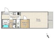 Brookdean(ブルックディーン) 306号室間取り画像