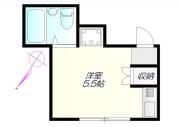 西池ガーデンハイツ ２０６間取り画像