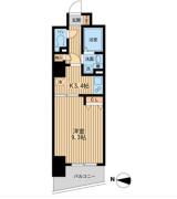 エクセリア池袋WESTⅡ ４０３間取り画像