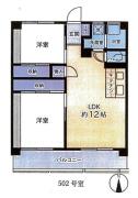 第3新日本マンション ４F間取り画像