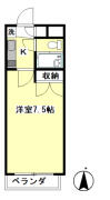 浜島ビル 606号室間取り画像