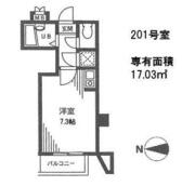 リビオン目白 ２０１間取り画像