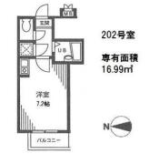 リビオン目白 ２０２間取り画像