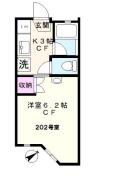 コーポけやき 2F間取り画像