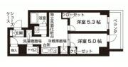 バウスクロス目白 302間取り画像