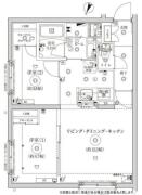 グローリオシェルト池袋Ⅱ 105間取り画像