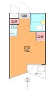 フラット池袋 ４０１間取り画像