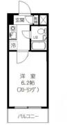 グローリア初穂椎名町 ２０５号室間取り画像