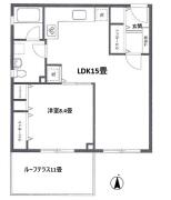 落合グリーンコート ２０２号室間取り画像