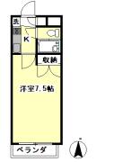 浜島ビル 706号室間取り画像