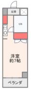 メゾンドフレール 102号室間取り画像