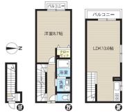 レピュア池袋西 206号室間取り画像