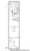 グローリオシェルト池袋Ⅱ 405号室間取り画像