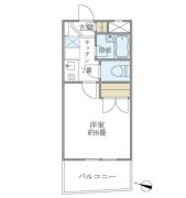 グリーンヒルＶＩＩ １０３号室間取り画像