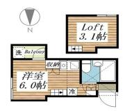 アーバンヒルズ椎名町 ２０２間取り画像