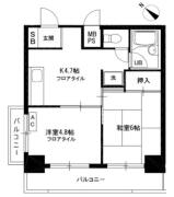 村上コーポ ２０１間取り画像