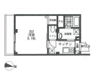 アリスタ ２０２号室間取り画像
