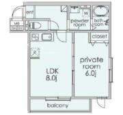 アトレ目白B ３０５間取り画像