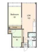 目白武蔵野マンション ６F間取り画像