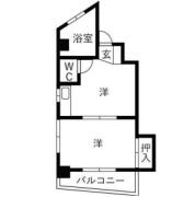 こうづかハイツ 402号室間取り画像