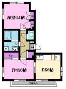 メゾントキ 201号室間取り画像