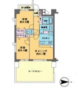 カスタリア目白 ６０１号室間取り画像